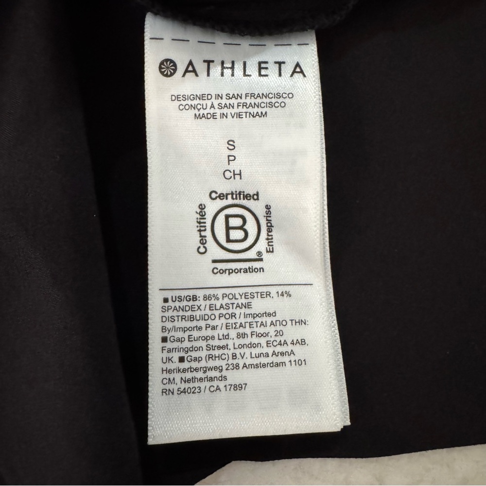 Athleta Activewear Black Savannah Strap Tennis Dress, Sleeveless V-Neck, Small - Picture 5 of 5